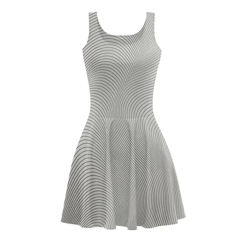 Moiré Layer Field custom skater dresses