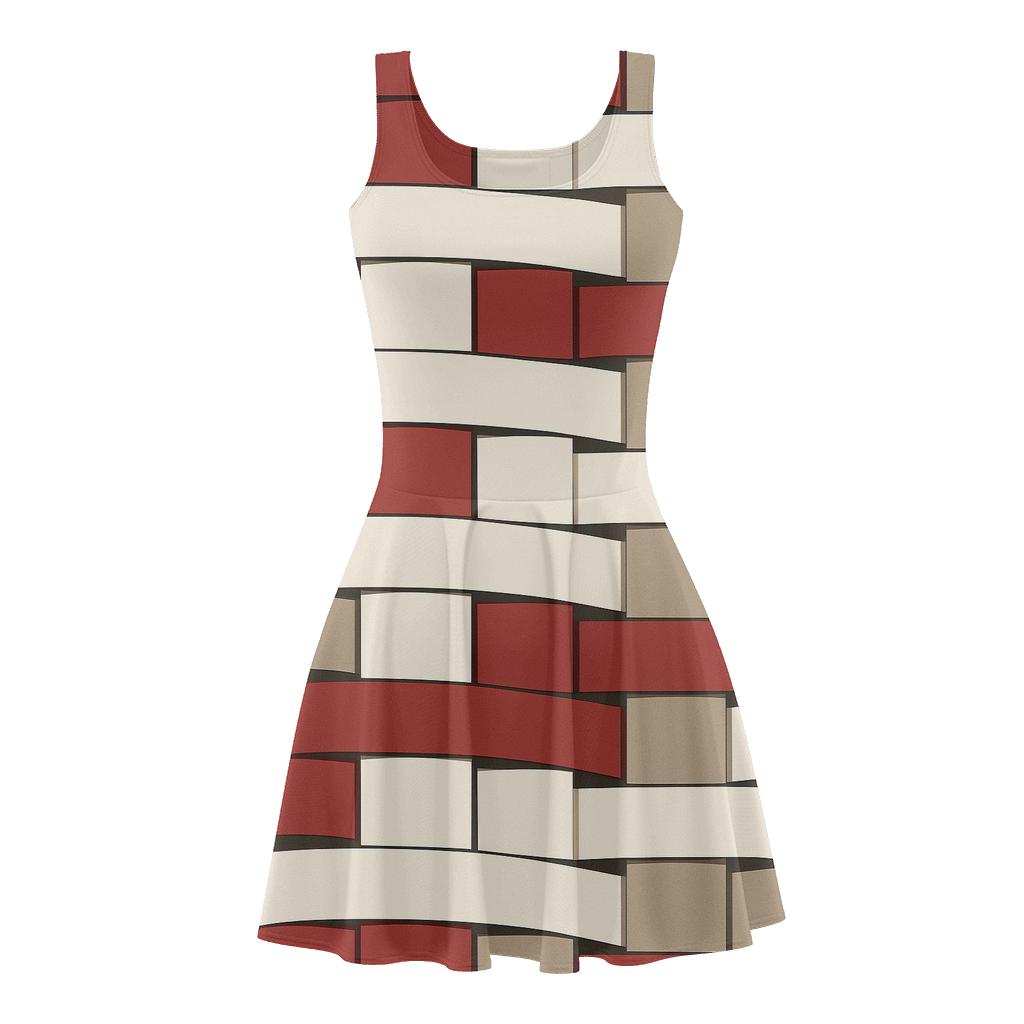 Banded Ribbon Sequence stylish a-line skater dresses