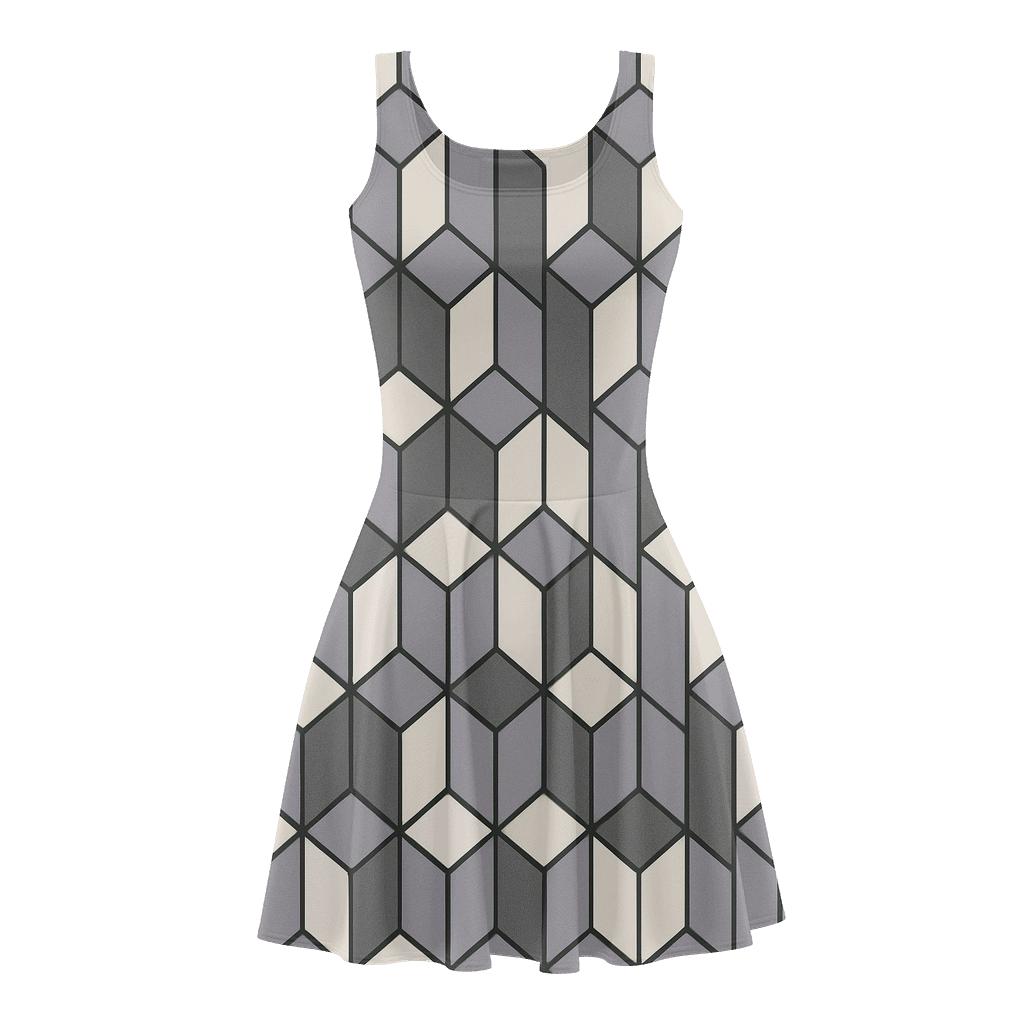 Prismatic Tessellation Array skater dresses for occasions