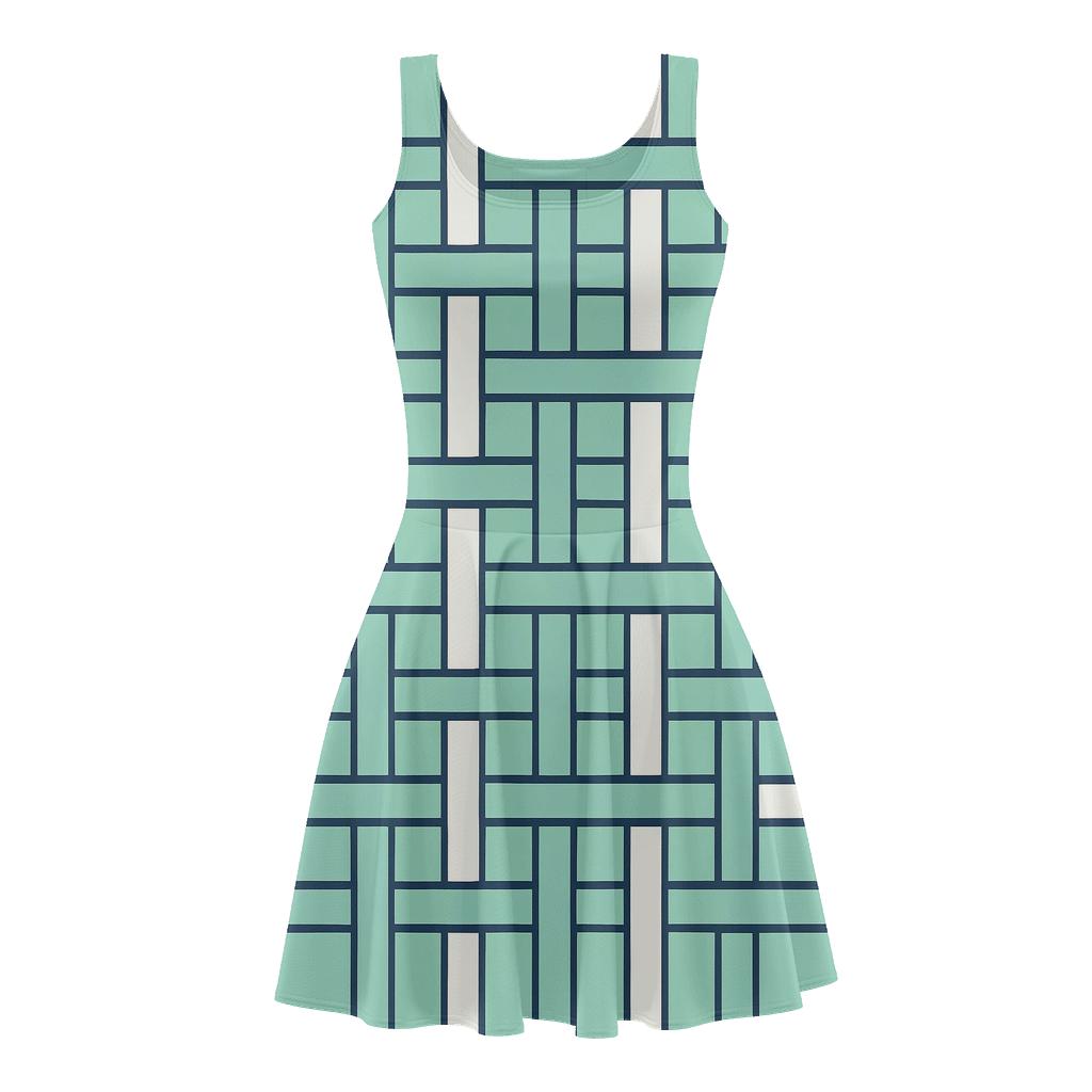 Offset Ribbon Artisan Matrix custom skater dresses