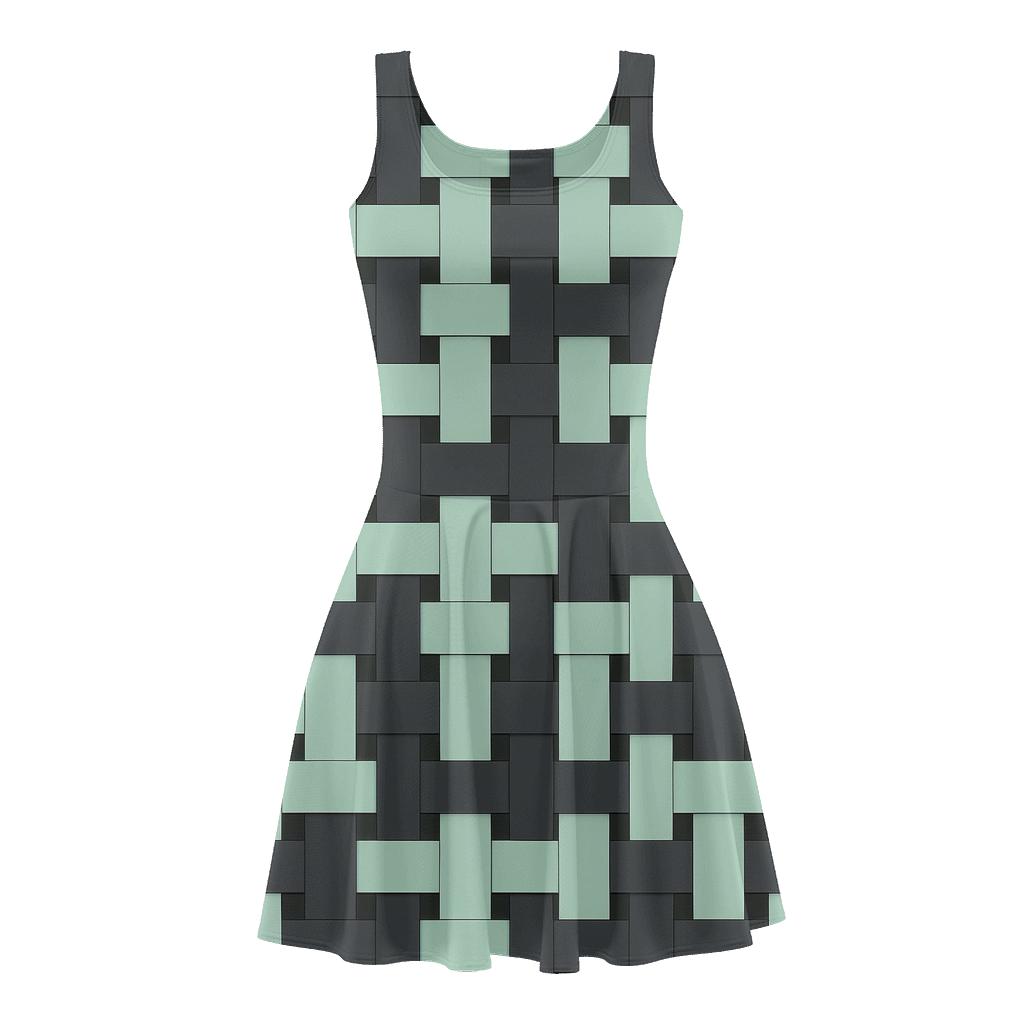Split Modular Ribbon Matrix personalized fit skater dresses