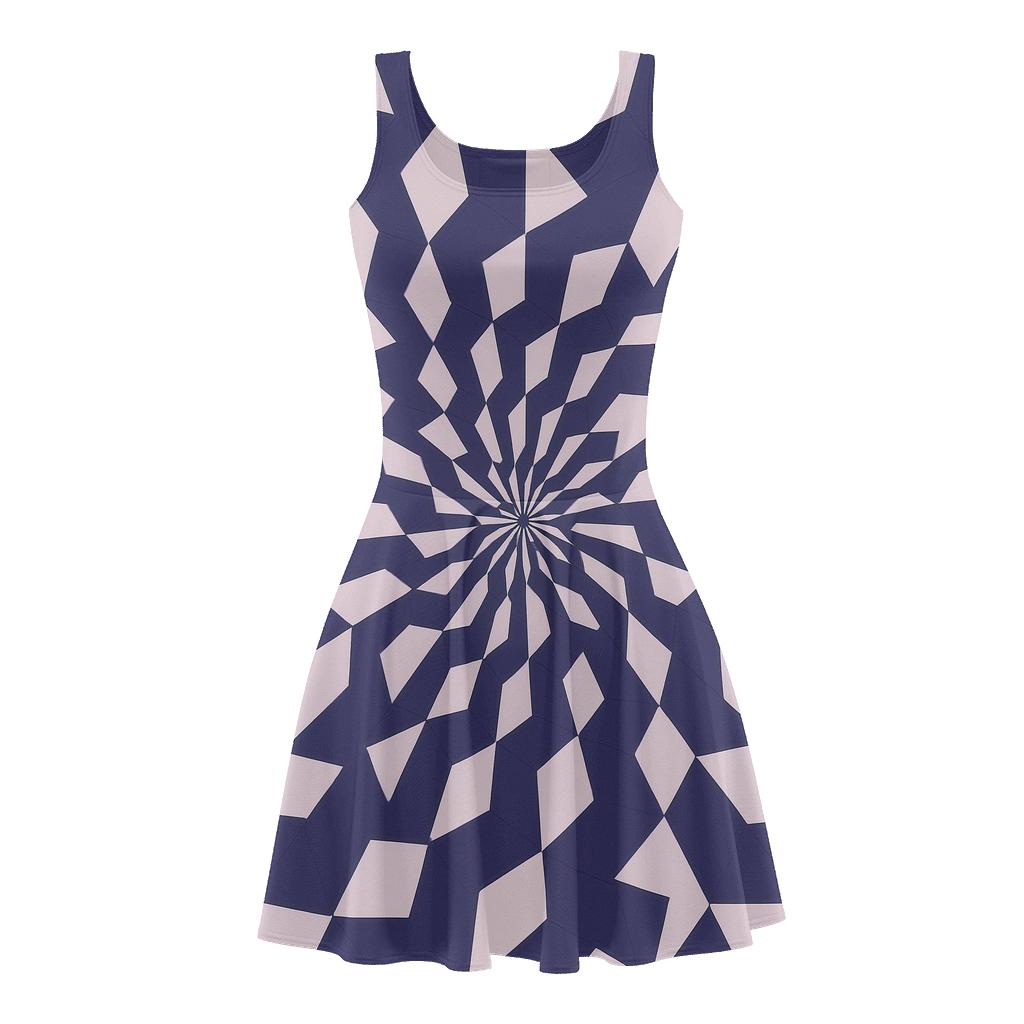 Radial Polygon Relay unique custom skater dresses