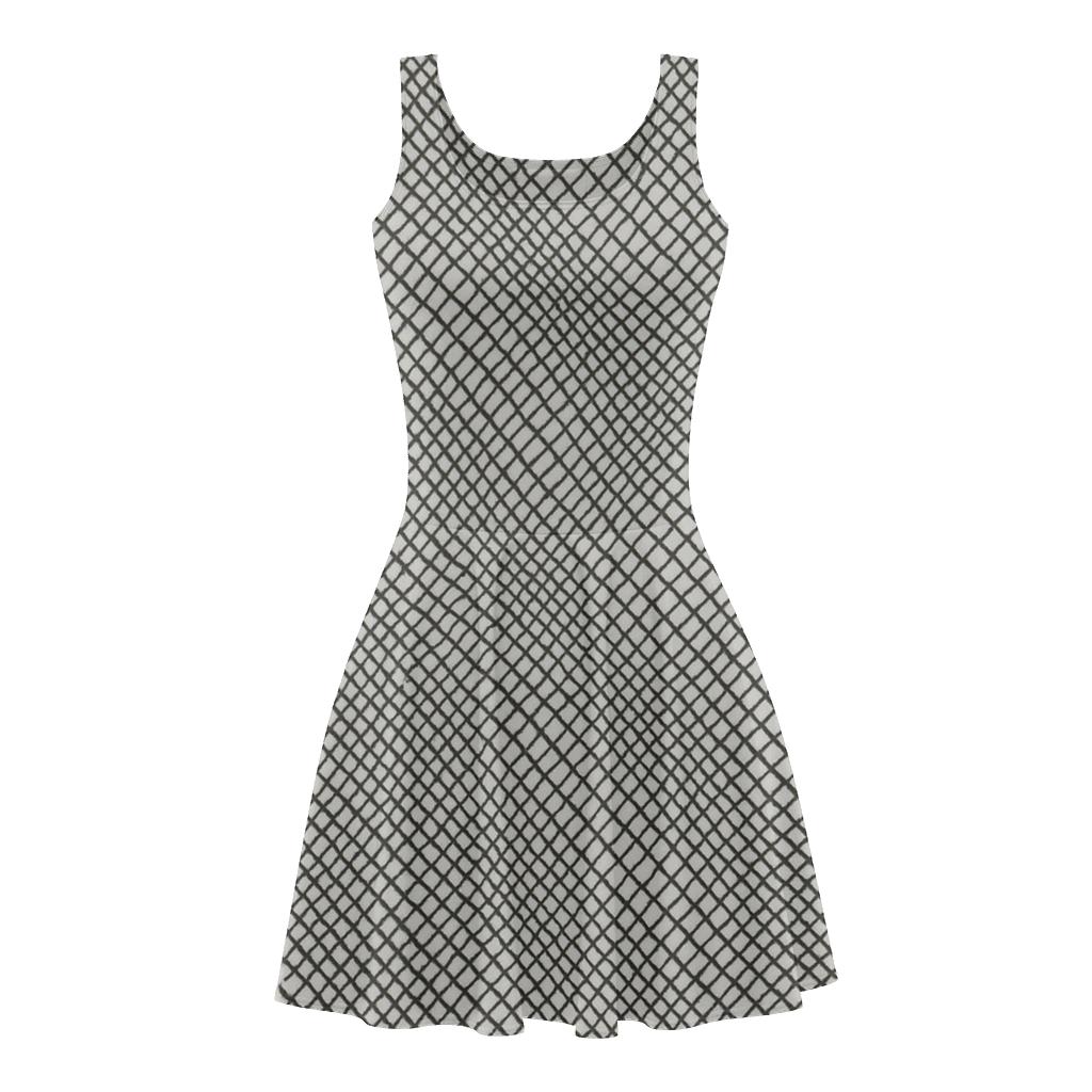 Shifted Crosshatch Rhythm personalized fit skater dresses