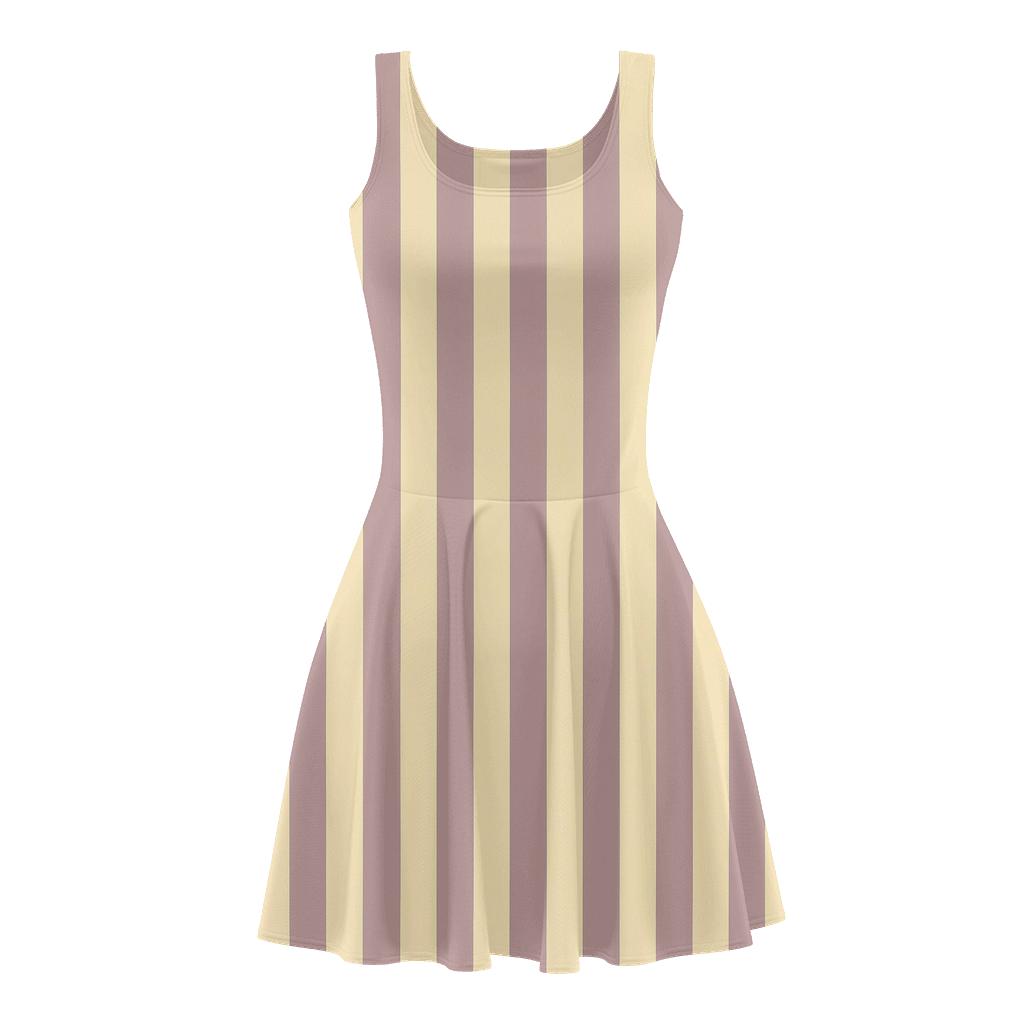 Parallel Stripe Resonance custom skater dresses