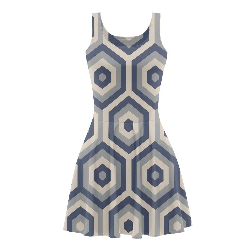 Nested Prism Array skater dresses for occasions