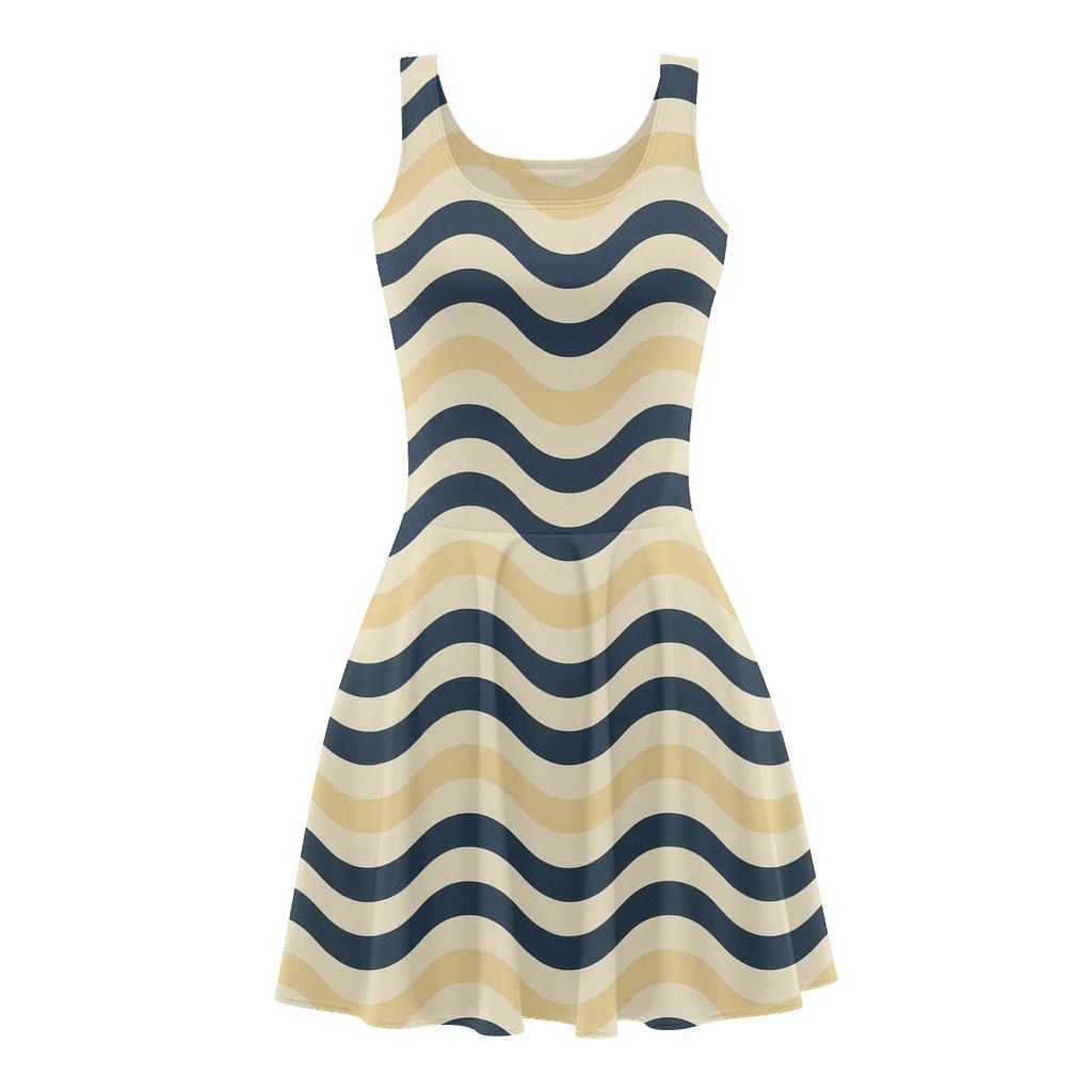 Wave Line Pack designer pattern skater dresses