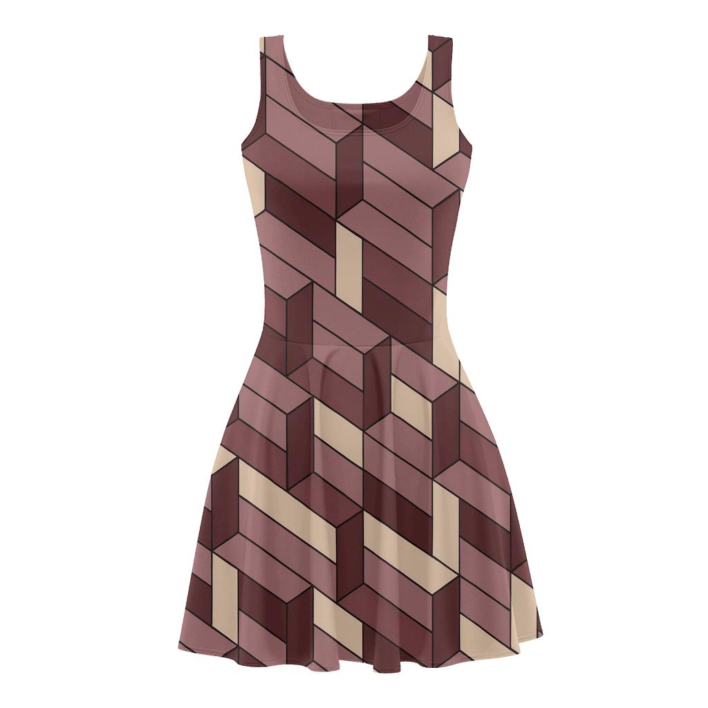 Modular Prism Tiling custom skater dresses