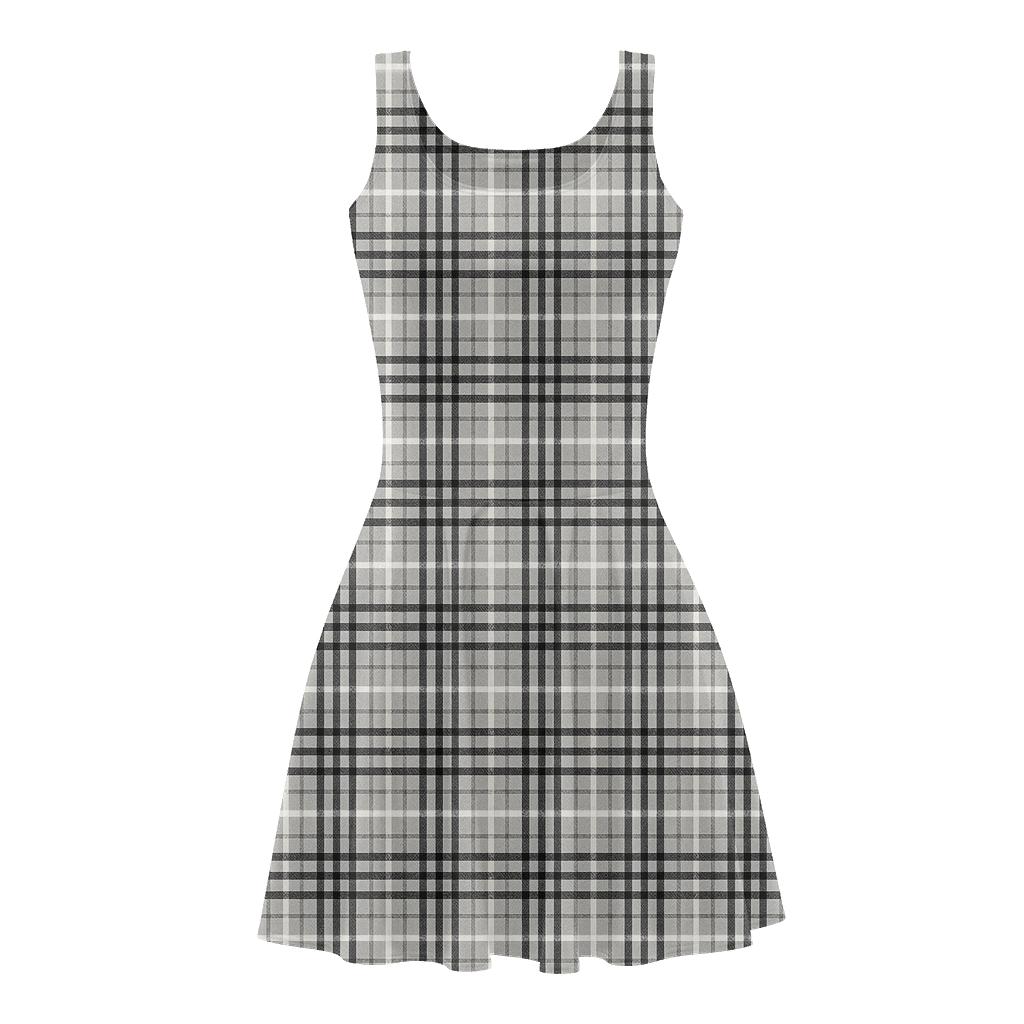 Parallel Crosshatch Study comfortable stretch skater dresses
