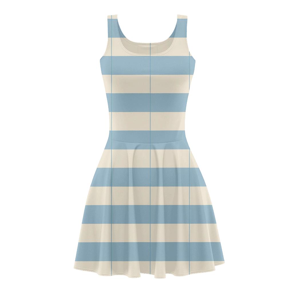 Split Stripe Resonance custom skater dresses