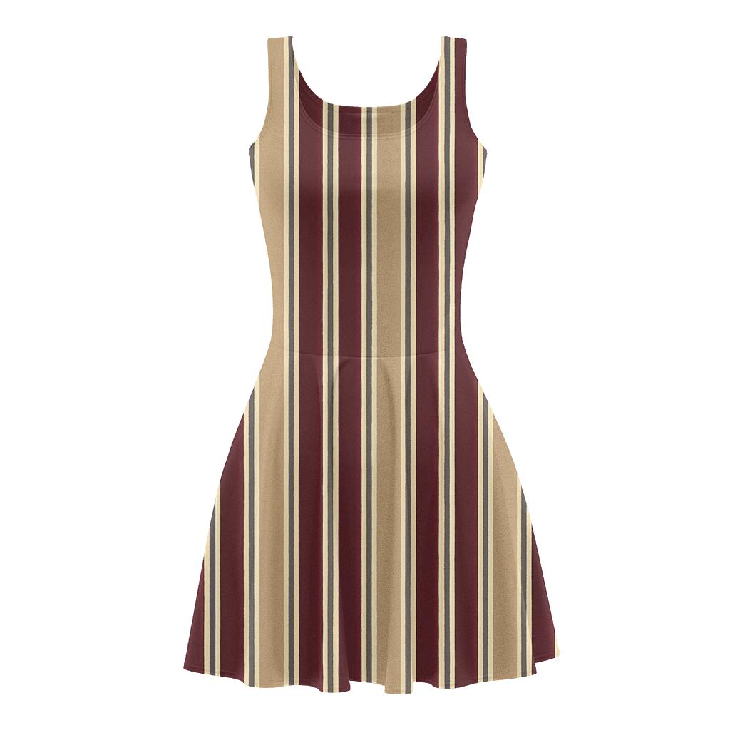 Split Stripe Resonance custom skater dresses