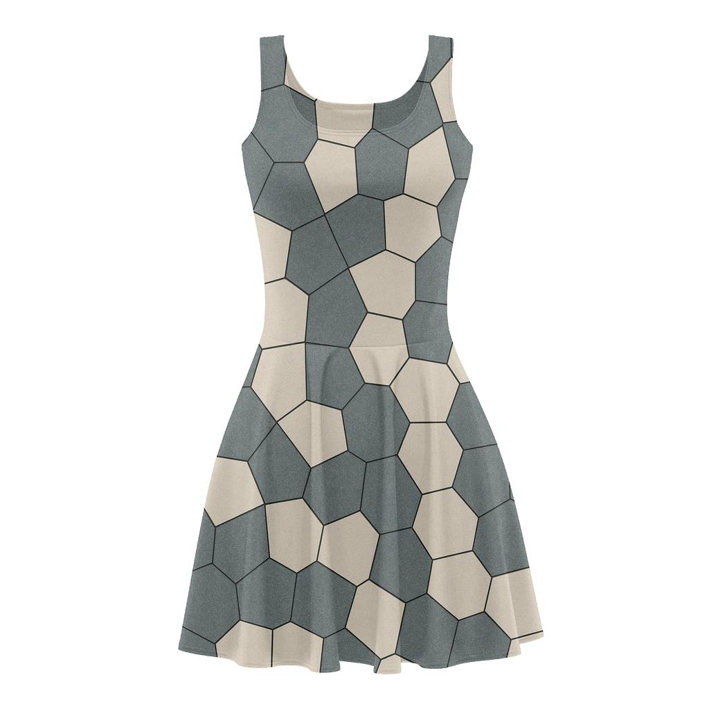 Cell Mesh Fragment custom skater dresses