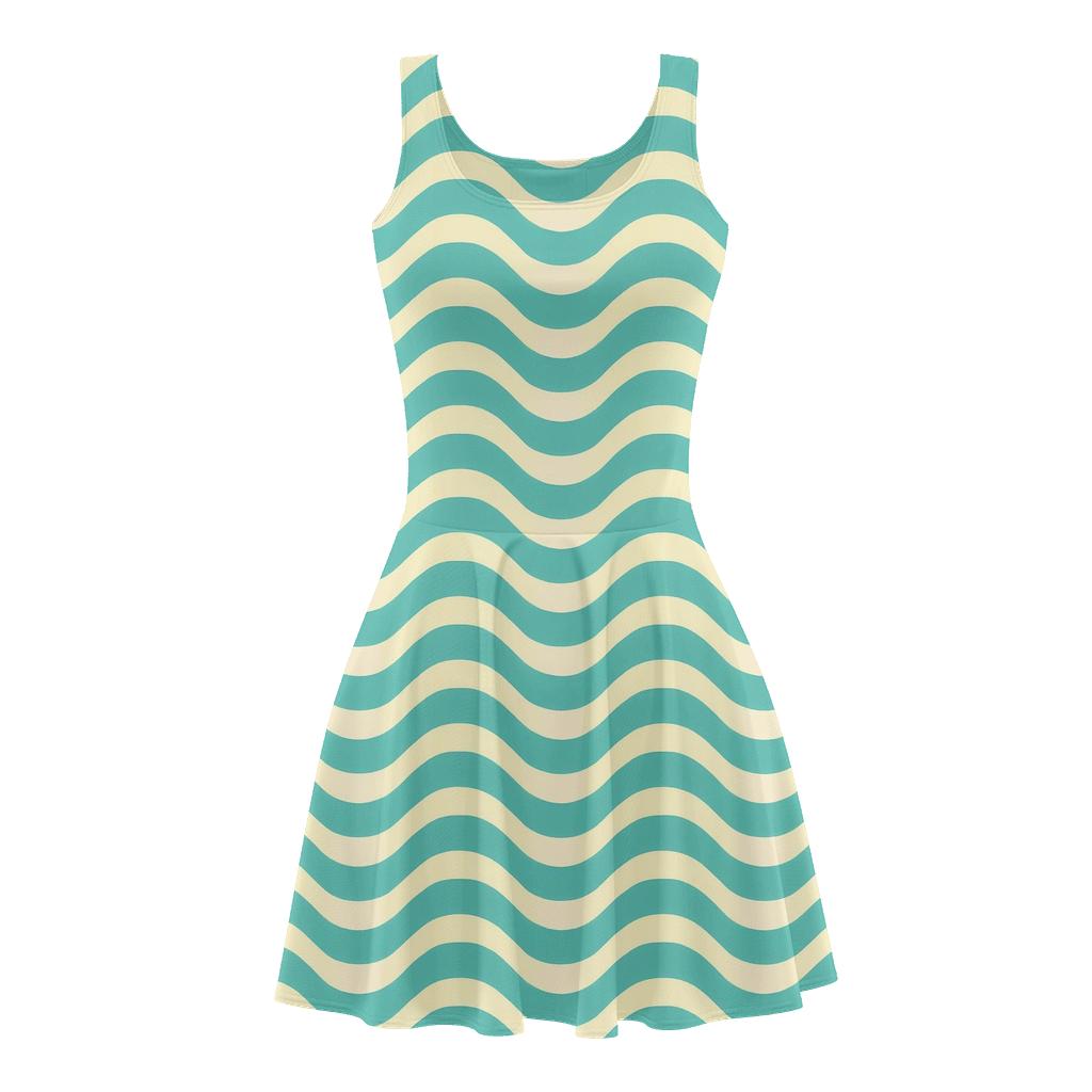 Wave Line Pack designer pattern skater dresses