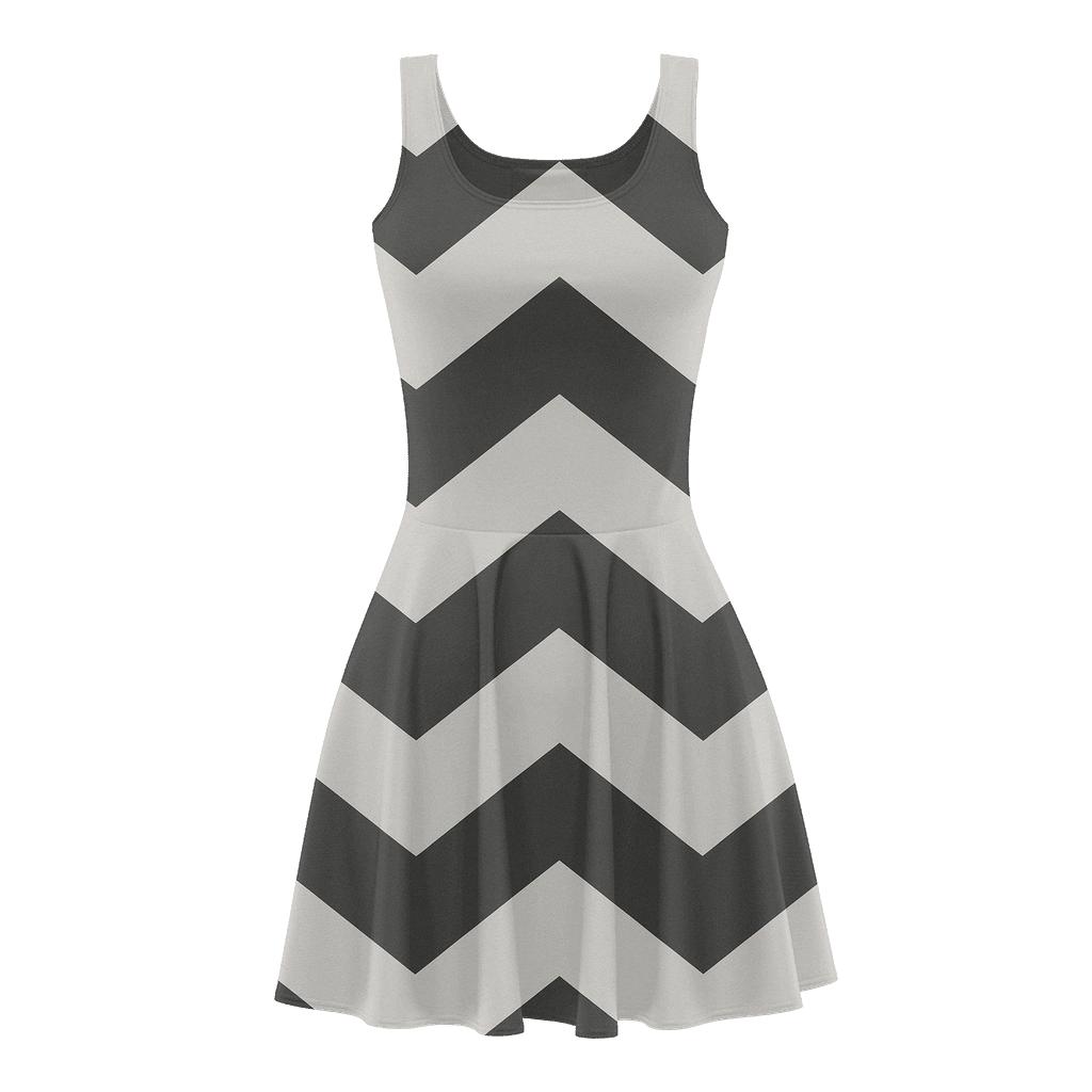 Iterative Edge Fold stylish a-line skater dresses