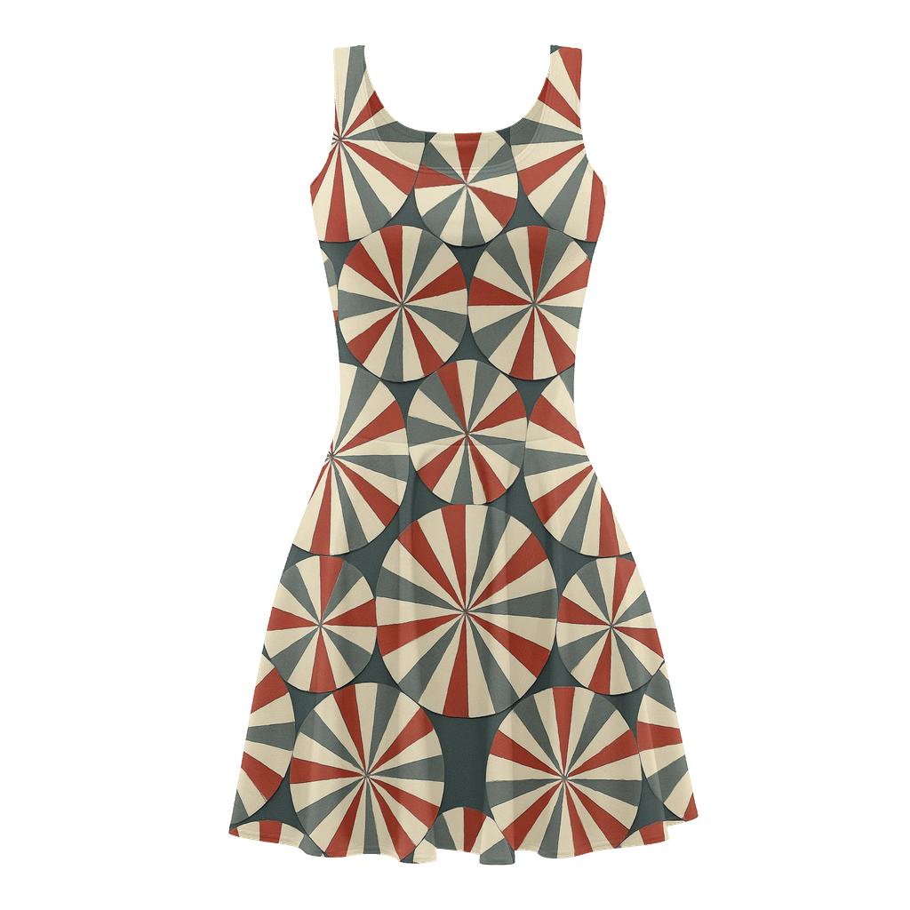 Radial Segment Relay skater dresses for occasions
