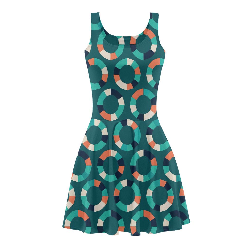 Plasma Ring Tessellation trendy mini skater dresses