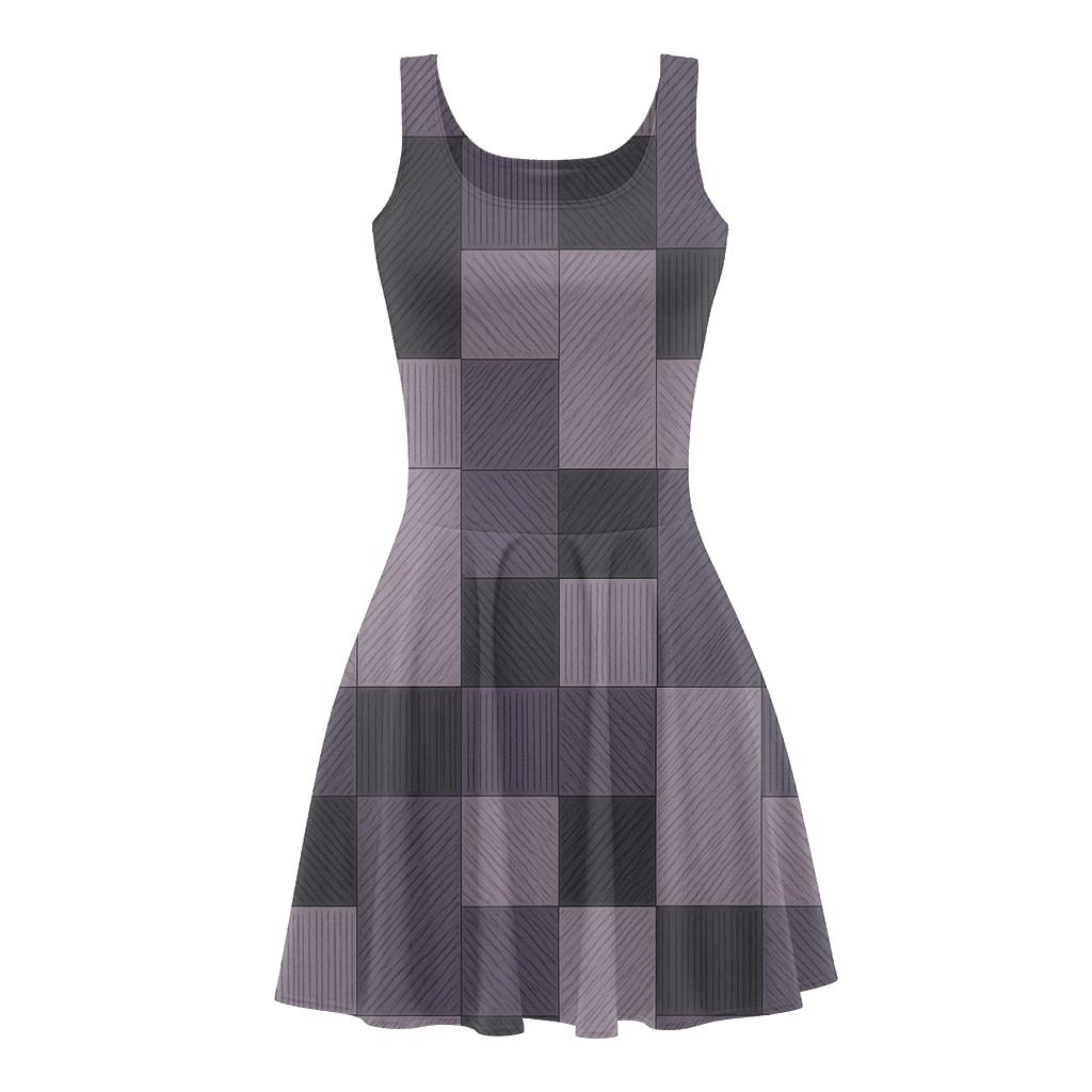 Nebula Line Tiling custom skater dresses