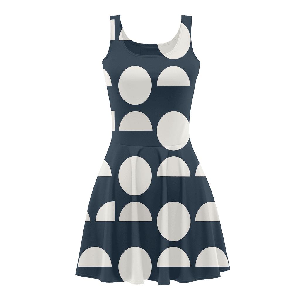 Lunar Phase Bands comfortable stretch skater dresses