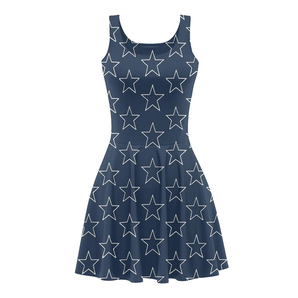 Quantum Star Lattice personalized fit skater dresses