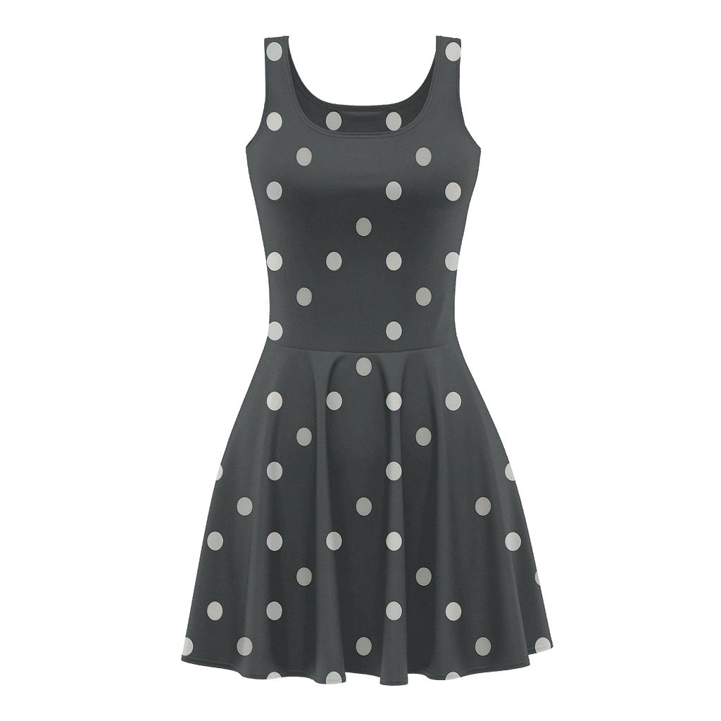 Deep Field Dot Swarm trendy mini skater dresses