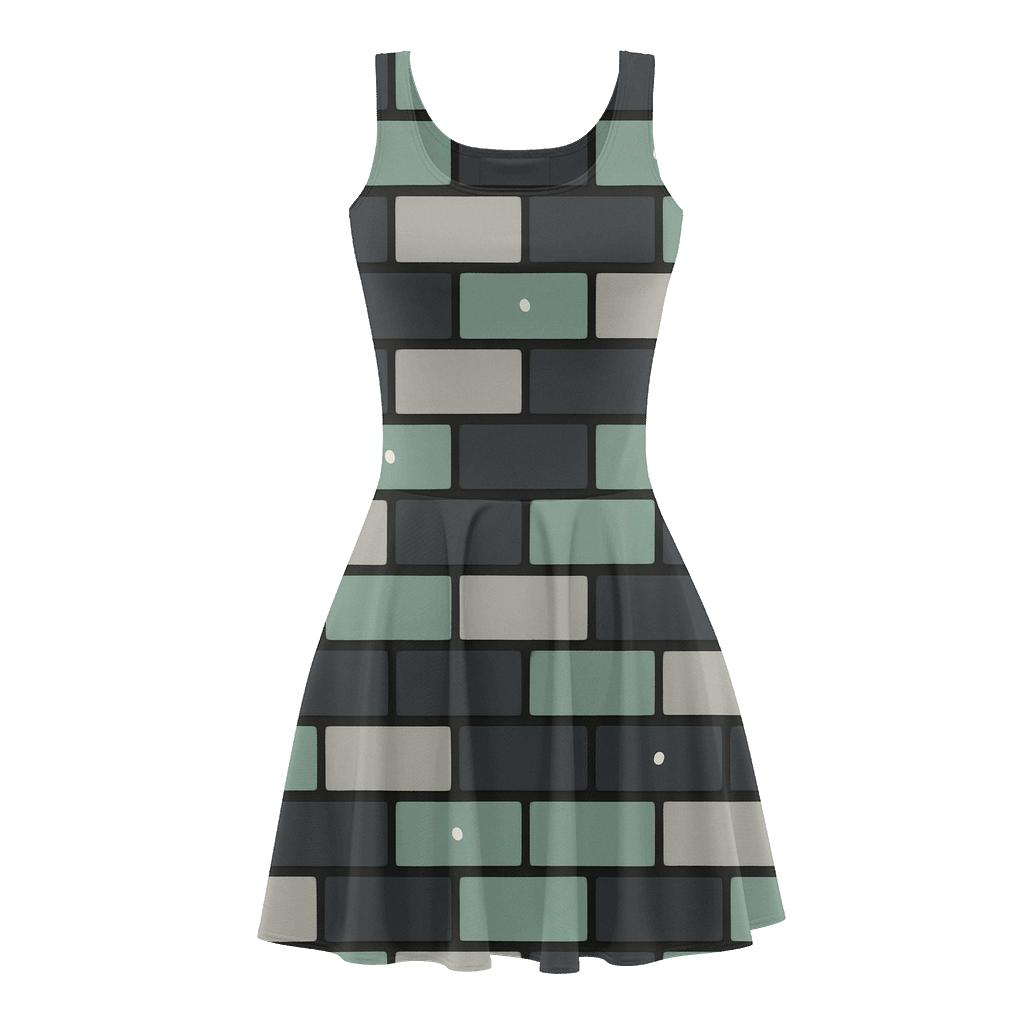 Meteor Grid Stagger custom skater dresses