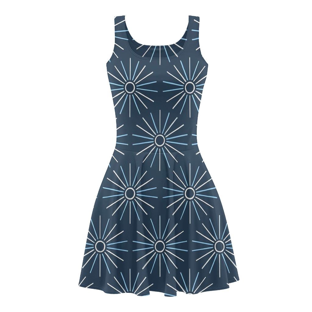 Polar Axis Radials trendy mini skater dresses