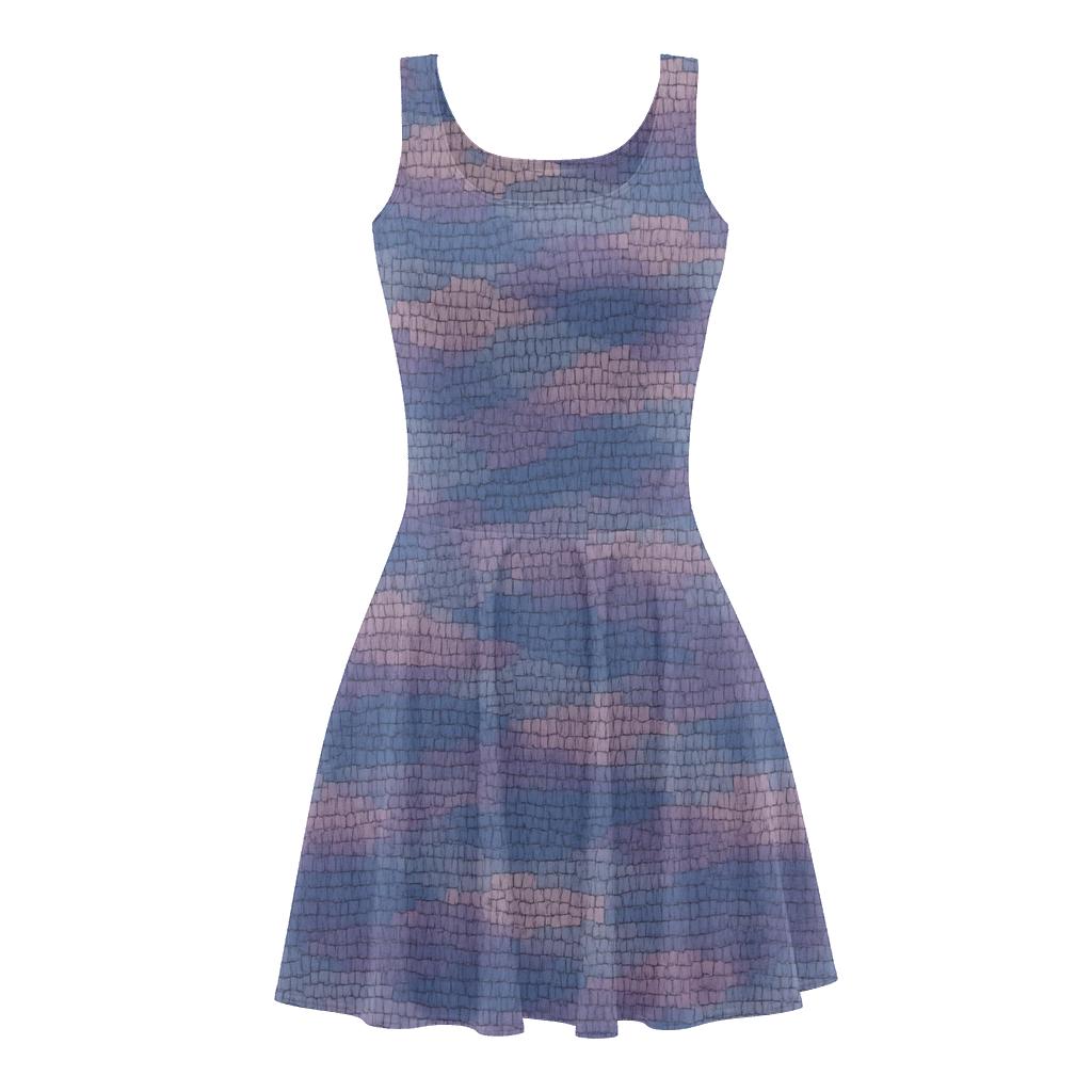 Nebula Grain Mosaic custom skater dresses