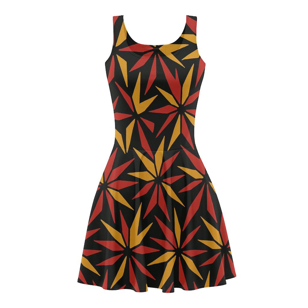Quasar Burst Tessellation designer pattern skater dresses