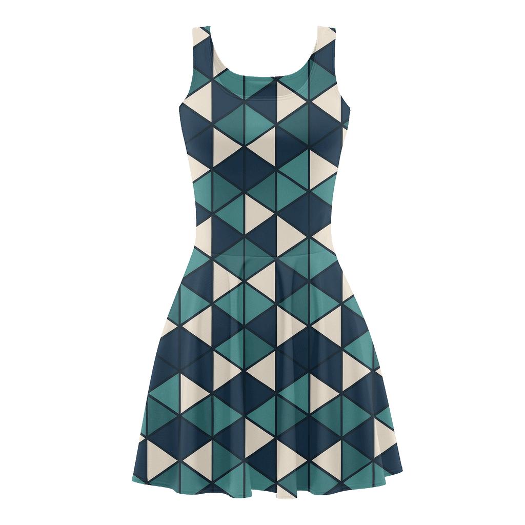 Celestial Hex Net unique custom skater dresses