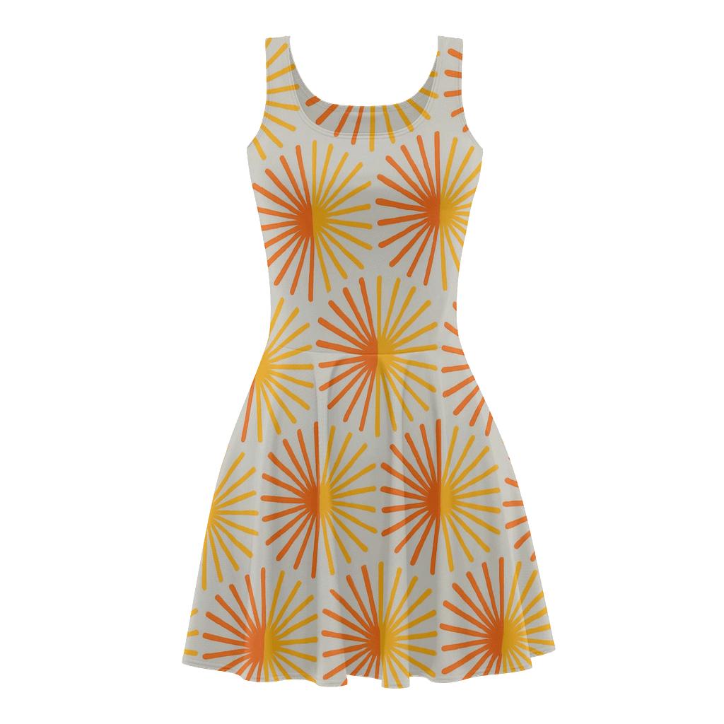 Solar Flare Line Burst personalized fit skater dresses