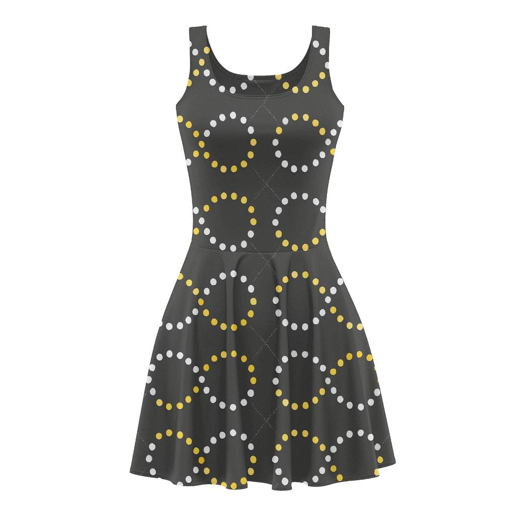 Binary Star Dot Orbits unique custom skater dresses