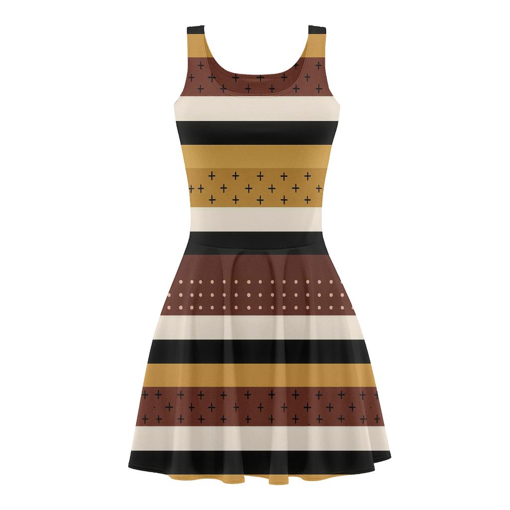 Stellar Stripe Sequencer personalized fit skater dresses