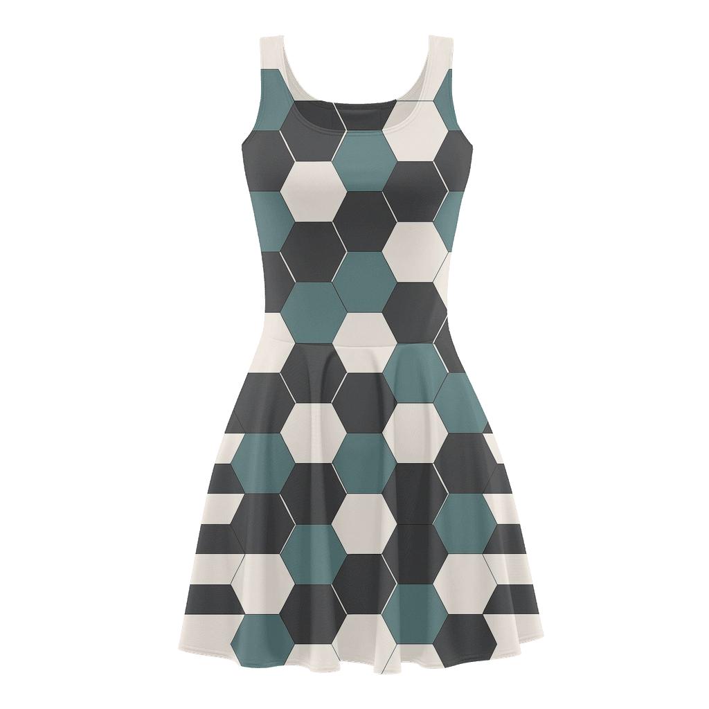 Cosmic Hex Bands personalized fit skater dresses