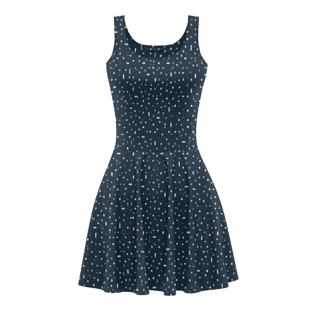 Stellar Noise Microtexture stylish a-line skater dresses