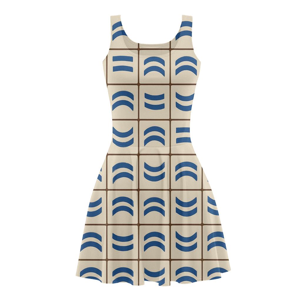Tiled Orbit Ladder custom skater dresses