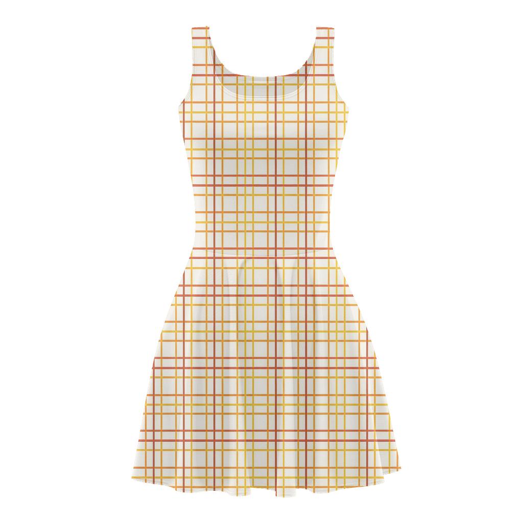 Radiation Band Crosshatch skater dresses for occasions