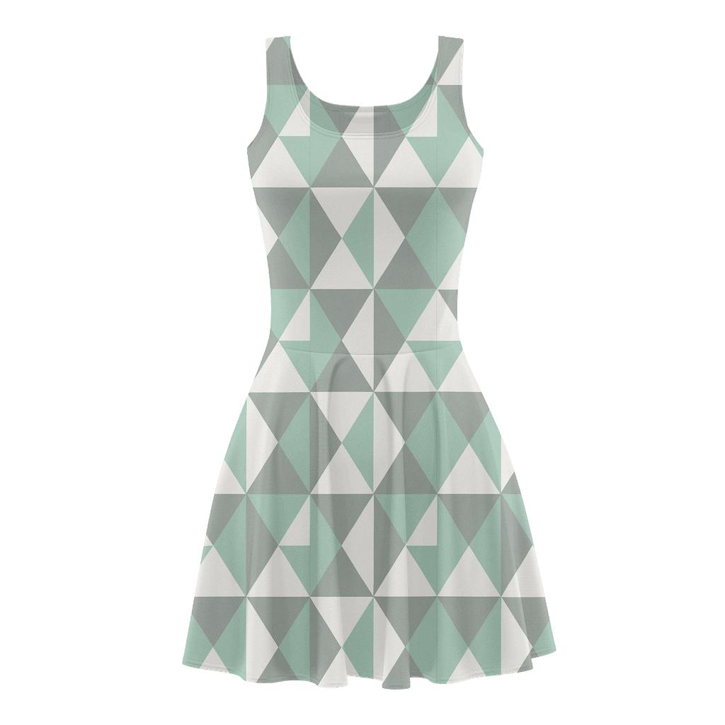 Tri Grid Flip Tessellation skater dresses for occasions