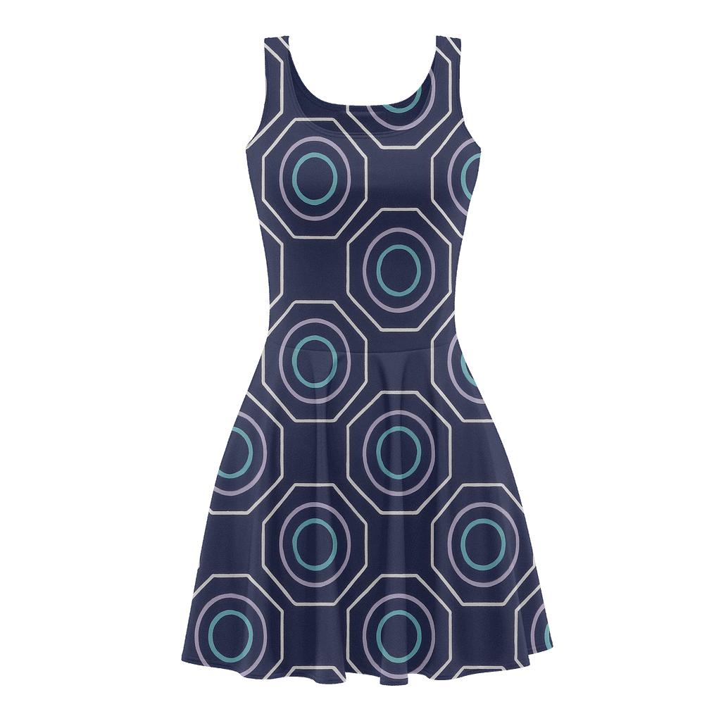 Cosmic Hex Ring Repeat unique custom skater dresses