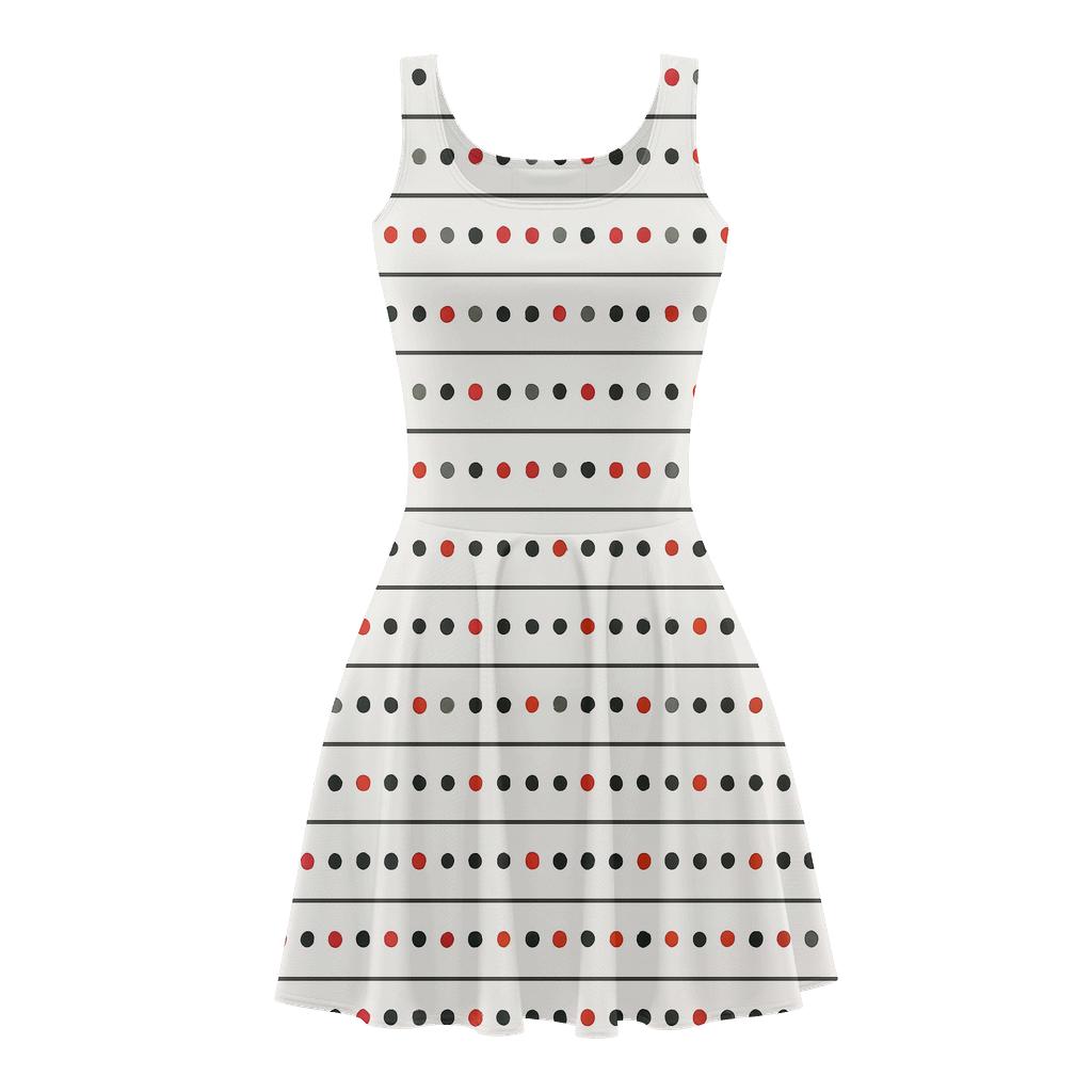 Linear Dot Registers custom skater dresses