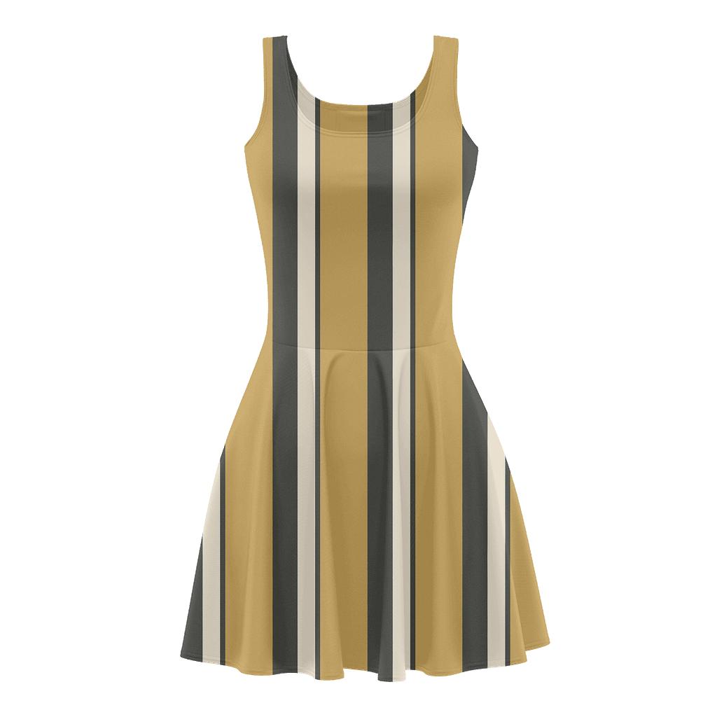 Binary Star Stripe Array custom skater dresses