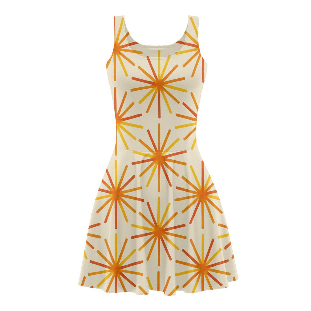 Solar Flare Line Bursts stylish a-line skater dresses