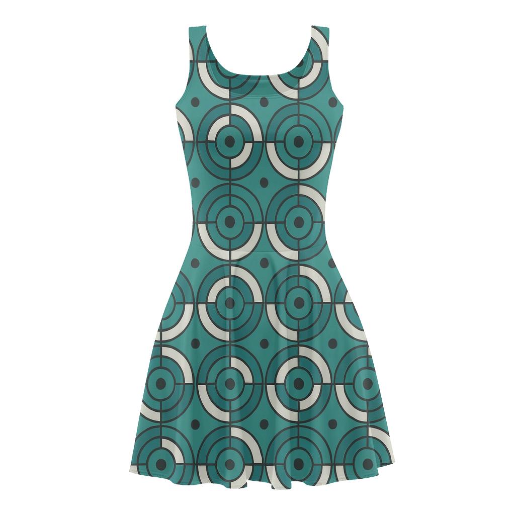 Concentric Track Register Map stylish a-line skater dresses
