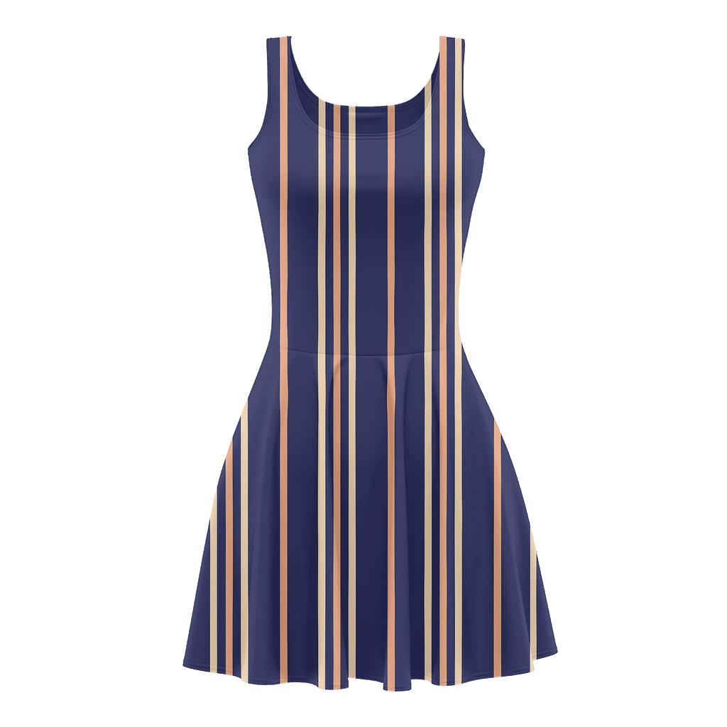 Split Stripe Resonance custom skater dresses