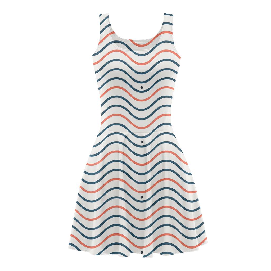 Wave Line Pack Harmonics designer pattern skater dresses