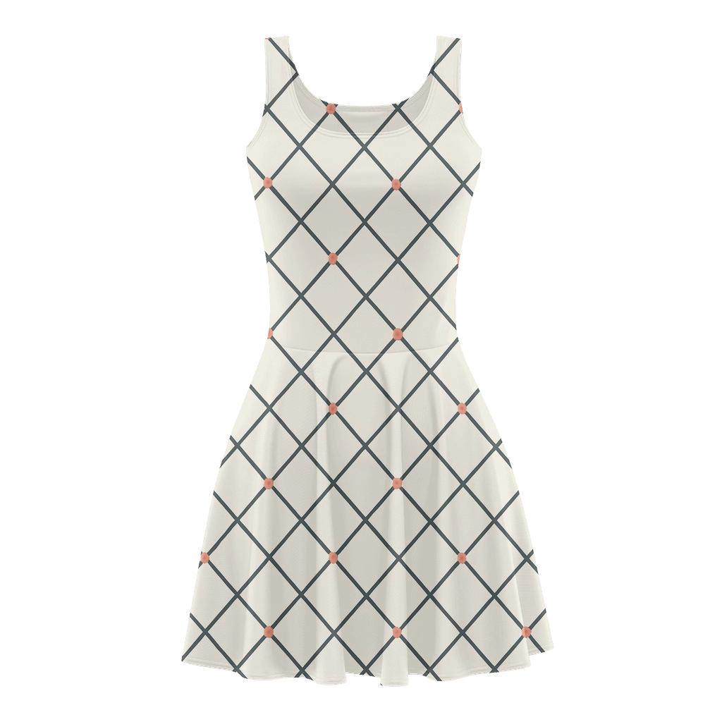 Offset Lattice Pulse personalized fit skater dresses