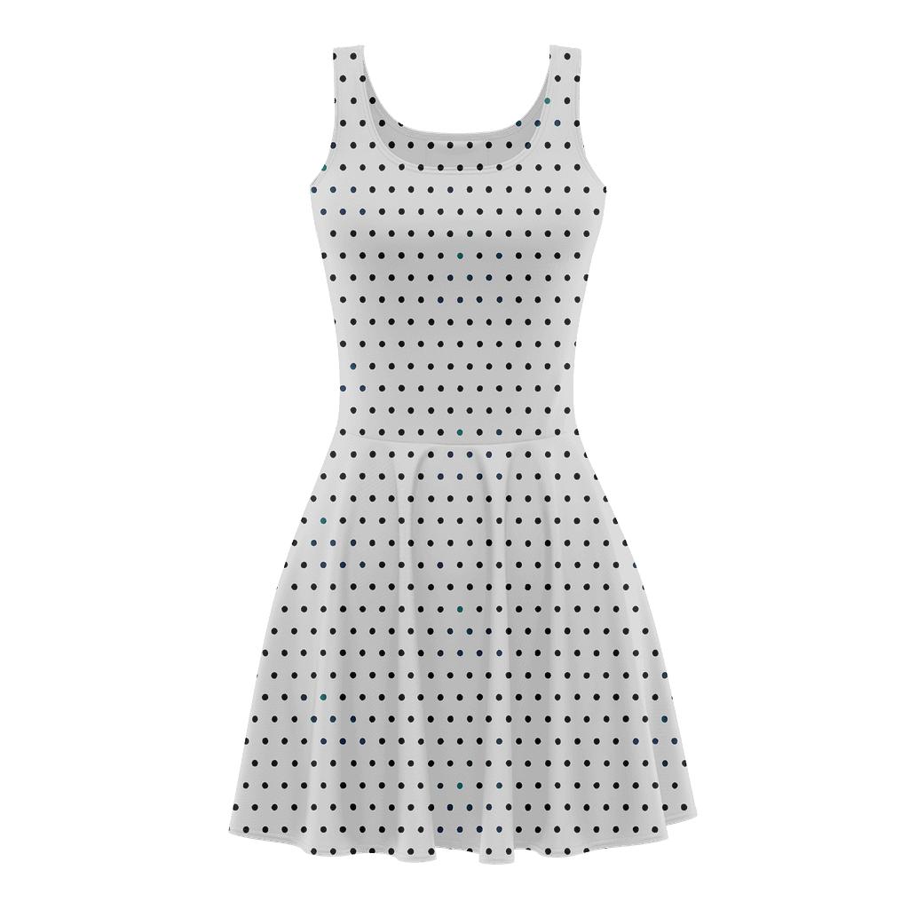 Micro Dot Drift Field stylish a-line skater dresses