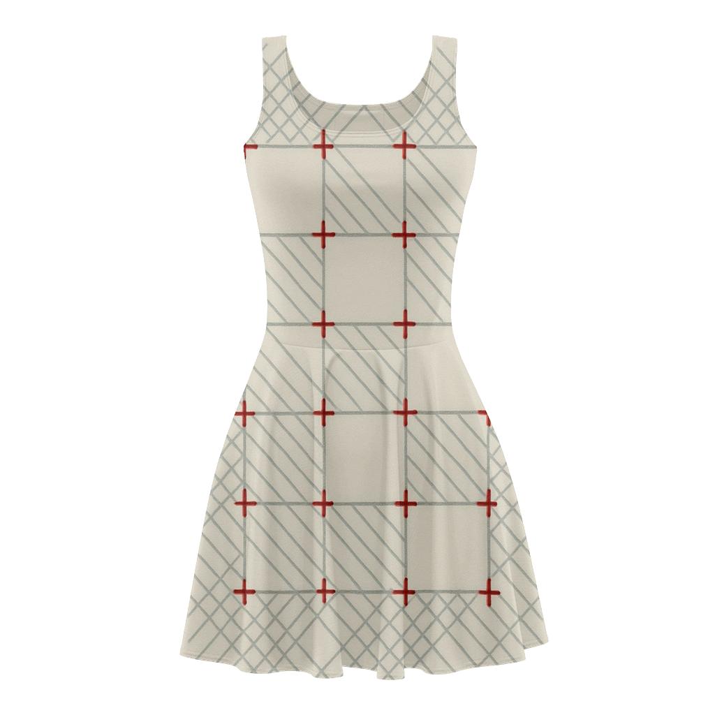 Parallel Crosshatch Registers custom skater dresses