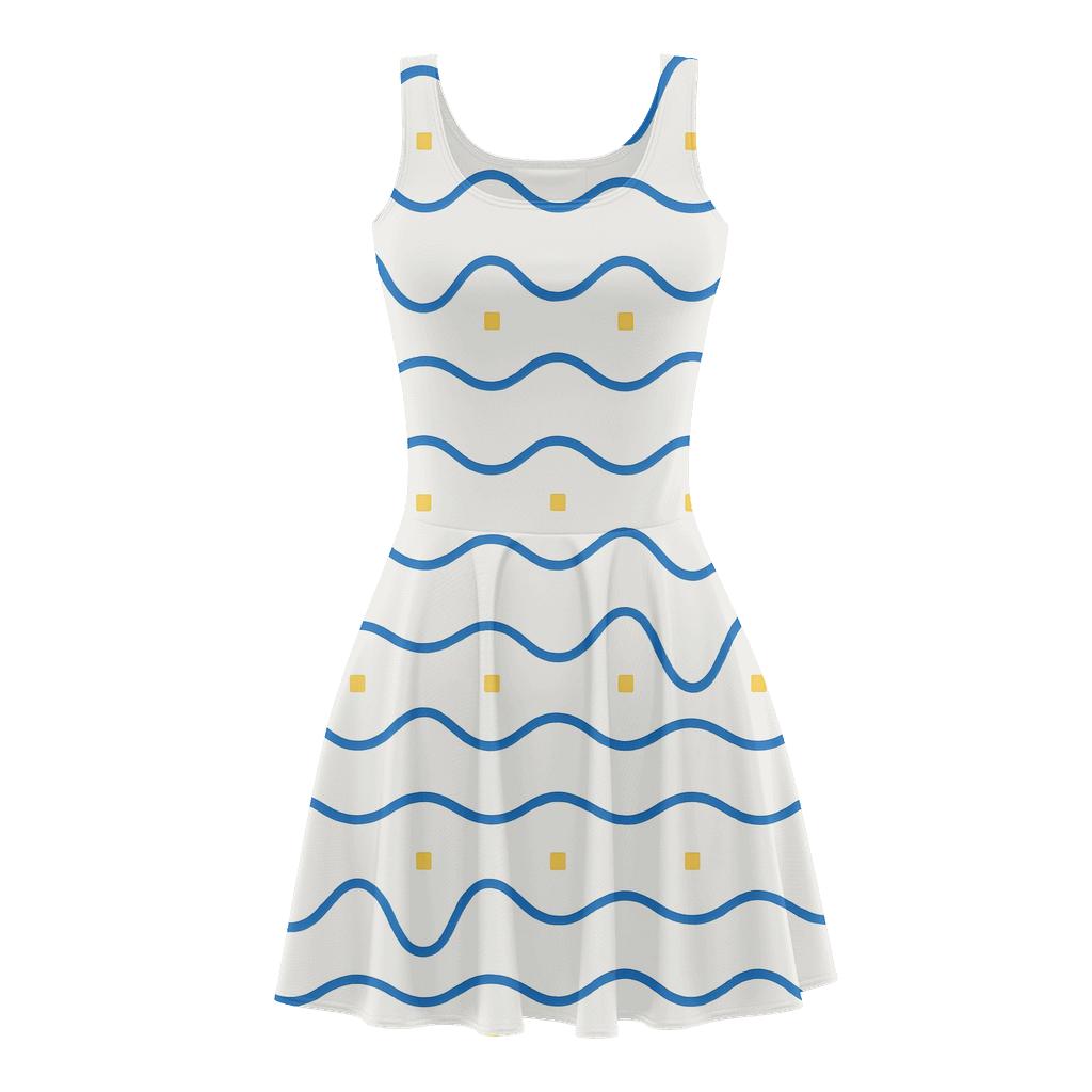 Wave Line Pack Modulation trendy mini skater dresses