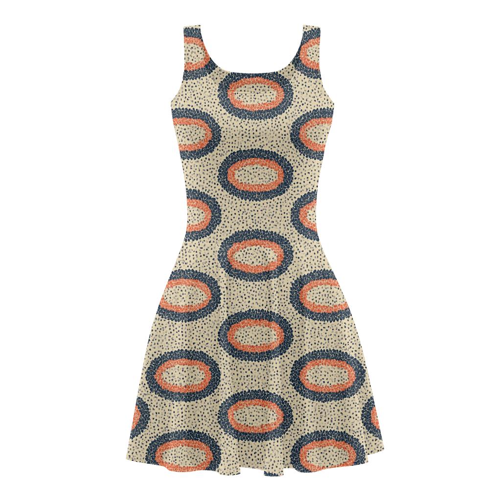 Micro Dot Orbit Noise skater dresses for occasions