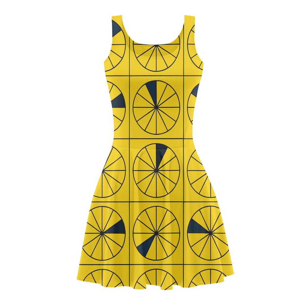 Radial Segment Relay stylish a-line skater dresses
