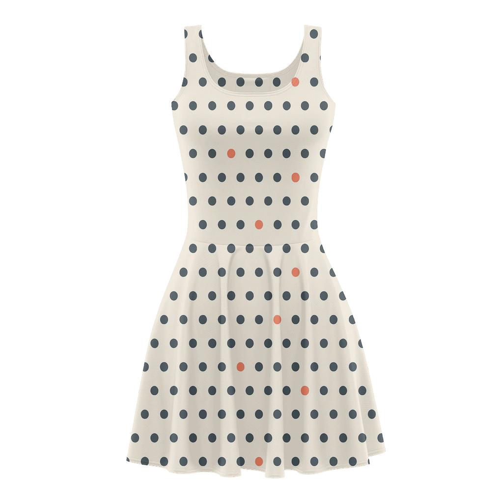 Micro Dot Drift Lattice personalized fit skater dresses